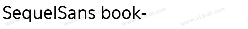 SequelSans book字体转换